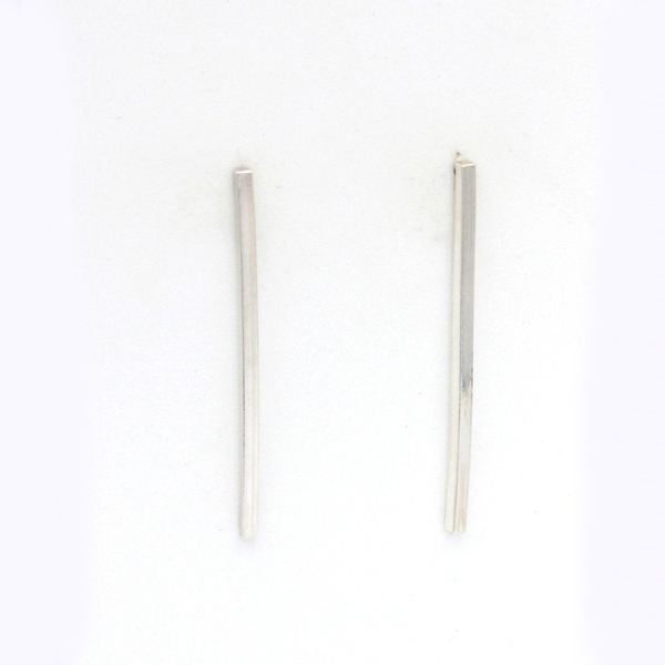 Ασημένια Γεωμετρικά σκουλαρίκια | LINE EARRINGS - κρεμαστά, ασήμι, μακριά, γεωμετρικά σχέδια, ασήμι 925 - 3