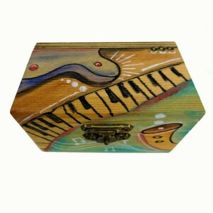 Δώρο για μουσικόφιλους μίνι κουτί μελωδίας - ξύλο, διακοσμητικά