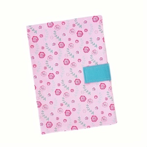 Θήκη για το παιδικό βιβλιάριο υγείας ροζ φλοράλ - θήκες βιβλιαρίου, φλοράλ, κορίτσι