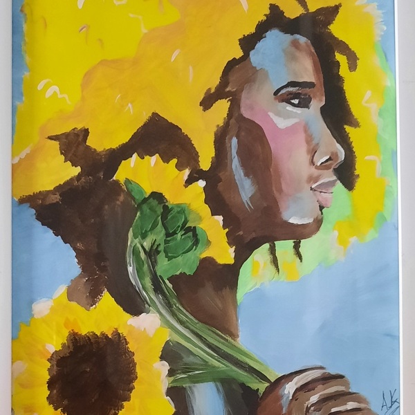 Sun Flower - πίνακες & κάδρα, πίνακες ζωγραφικής