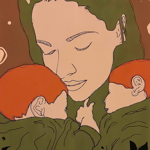 Motherhood-Μητρότητα - πίνακες & κάδρα, δώρο για βάφτιση, πίνακες ζωγραφικής - 2