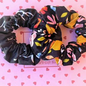 Σετ λαστιχάκια μαλλιών/scrunchies peach/νότες - κορίτσι, μαλλιά, για παιδιά, λαστιχάκια μαλλιών - 2