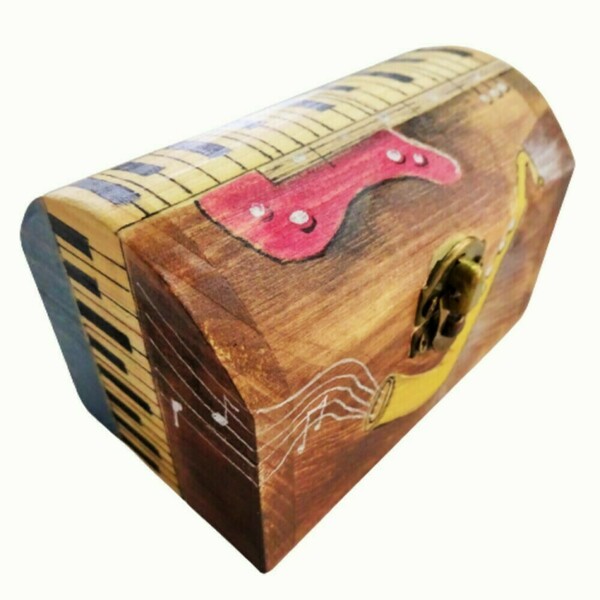 Μουσικό ζωγραφισμένο κουτί με διάφορες μελωδίες - ξύλο, διακοσμητικά, δώρο έκπληξη