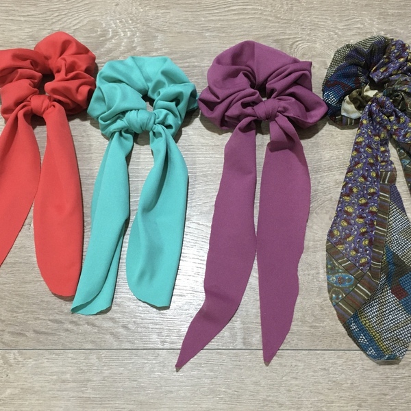 Handmade Scrunchie The Bow Collection. - λαστιχάκια μαλλιών