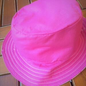 Καπέλο υφασμάτινο πολύχρωμο ριγέ - ύφασμα, γυναικεία, αξεσουάρ παραλίας - 4