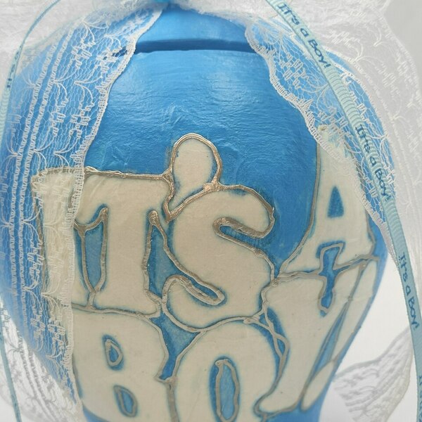 Κουμπαράς it's a boy - αγόρι, δώρα για βάπτιση, βρεφικά, δώρο γέννησης - 2