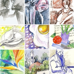 Ψηφιακά Μαθήματα Σκίτσου / A4 PDF - ζωγραφισμένα στο χέρι, πίνακες & κάδρα, σχέδια ζωγραφικής - 2