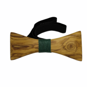 Ξύλινο παπιγιόν αντρικό, από φυσικό ξύλο ελιάς - ξύλο, ανδρικά, δώρο - 3