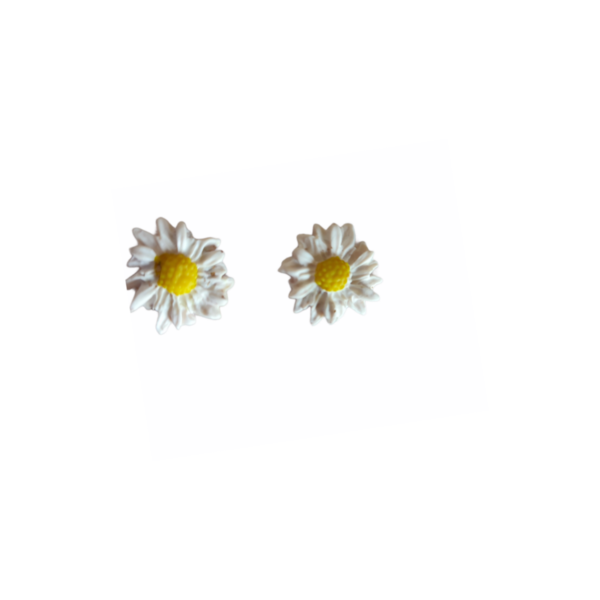 Lilys - πηλός, λουλούδι, καρφωτά, μικρά, faux bijoux, καρφάκι