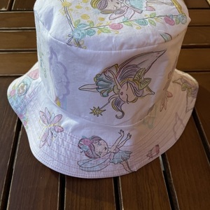 Σακίδιο πλάτης με ασορτί καπέλο fairy - ύφασμα, κορίτσι, σακίδια πλάτης, νεράιδα, καπέλο - 4