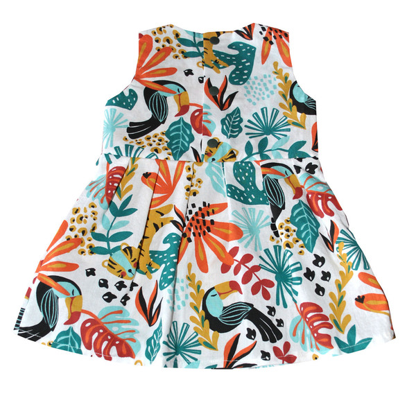 Φόρεμα tropical και κορδέλα βρεφικό - κορίτσι, δώρο, βρεφικά ρούχα - 3