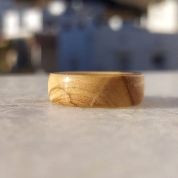 Δαχτυλίδι από ξύλο Ελιάς - ξύλο, βεράκια, μικρά, σταθερά, φθηνά - 4