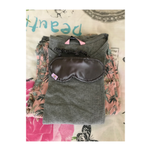 μάσκα ύπμνου σατέν, dark grey, περίπου 16,5 x7,5 εκ - ύφασμα, σατέν - 4