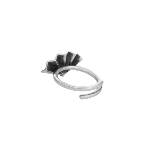 Δαχτυλίδι Αυξομειούμενο "Chic Fan" - επιχρυσωμένα, ορείχαλκος, μικρά, boho, αυξομειούμενα - 5