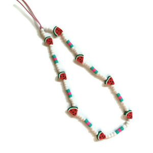 Κορδόνι κινητού με καρπουζακια φίμο - Phone strap - κορδόνια, γλυκά, candy, λουράκια - 2