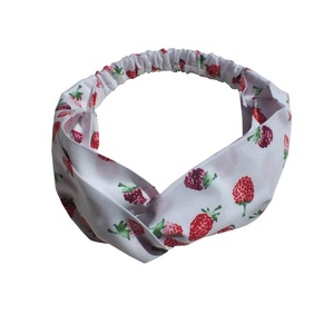 Υφασμάτινη κορδέλα μαλλιών τουρμπάνι - berries - ύφασμα, βαμβακερές κορδέλες, για τα μαλλιά, δώρα για γυναίκες, κορδέλες μαλλιών