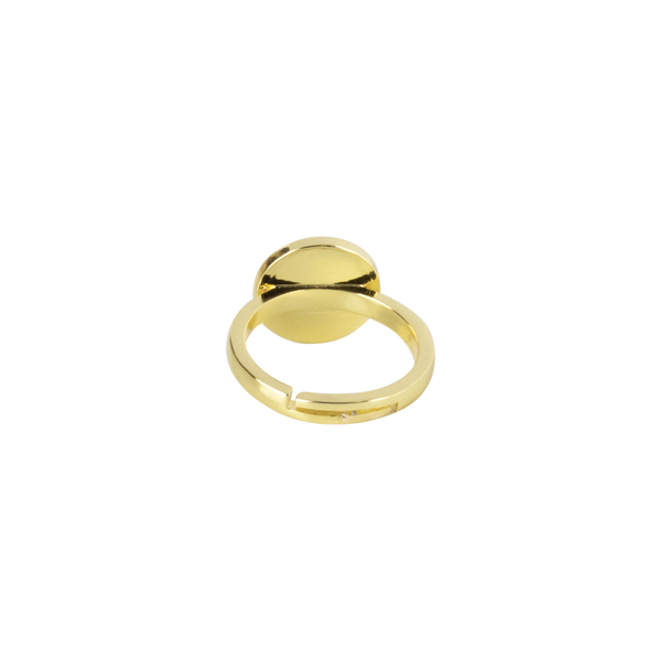 Δαχτυλίδι με Zircon "Strass Eye Ring" - ημιπολύτιμες πέτρες, επιχρυσωμένα, boho, μεγάλα, αυξομειούμενα - 2