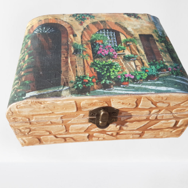 Κουτί Ξύλινο αποθήκευσης και οργάνωσης μικροαντικειμένων Πέτρινο - ξύλο, κουτί, οργάνωση & αποθήκευση, δώρα για γυναίκες