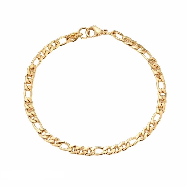 Ατσάλινο βραχιόλι - Chain in golden - αλυσίδες, επιχρυσωμένα, ατσάλι, χεριού