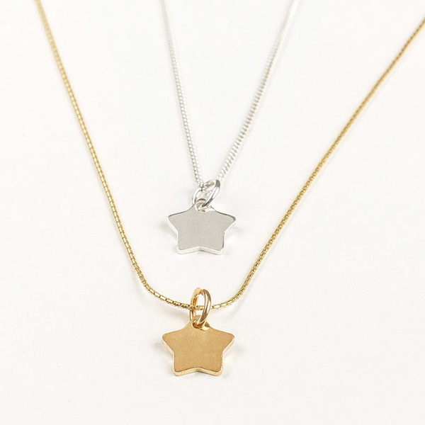 Tiny little star necklace- Διαθέσιμο μόνο το επίχρυσο - ασήμι, επιχρυσωμένα, χειροποίητα, κοντά, δώρα για γυναίκες