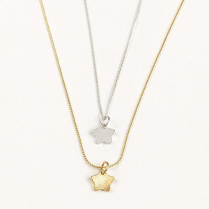 Tiny little star necklace- Διαθέσιμο μόνο το επίχρυσο - ασήμι, επιχρυσωμένα, χειροποίητα, κοντά, δώρα για γυναίκες - 2