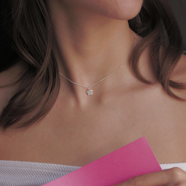 Tiny little star necklace- Διαθέσιμο μόνο το επίχρυσο - ασήμι, επιχρυσωμένα, χειροποίητα, κοντά, δώρα για γυναίκες - 4