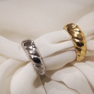 Stainless steel ring RN200 - chevalier, ατσάλι, boho, αυξομειούμενα