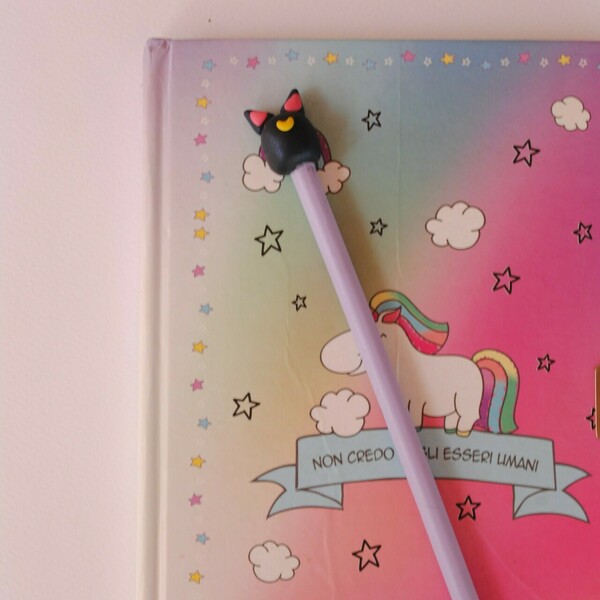 Μολύβι με γάτα Sailor Moon - δώρο, σχολικό - 2