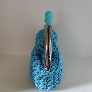 Πορτοφόλι με κούμπωμα, βελονάκι, χειροποίητο κλειδαριά φιλί, crochet - πορτοφόλια κερμάτων - 2