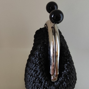Πορτοφόλι με κούμπωμα, βελονάκι, crochet χειροποίητο κλειδαριά φιλί, μοναδικό δώρο - woman, πορτοφόλια κερμάτων - 2