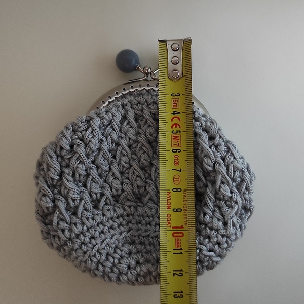 Crochet Πορτοφόλι με κούμπωμα, βελονάκι, χειροποίητο κλειδαριά φιλί - crochet, woman, πορτοφόλια κερμάτων - 3