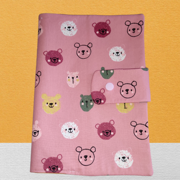 Θήκη βιβλιαρίου υγείας "αρκουδάκια ροζ" - κορίτσι, θήκες βιβλιαρίου - 2