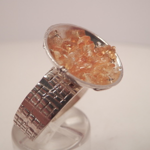 Δακτυλιδι απο ασημι και κορνεολη - ημιπολύτιμες πέτρες, ασήμι 925, σταθερά - 2