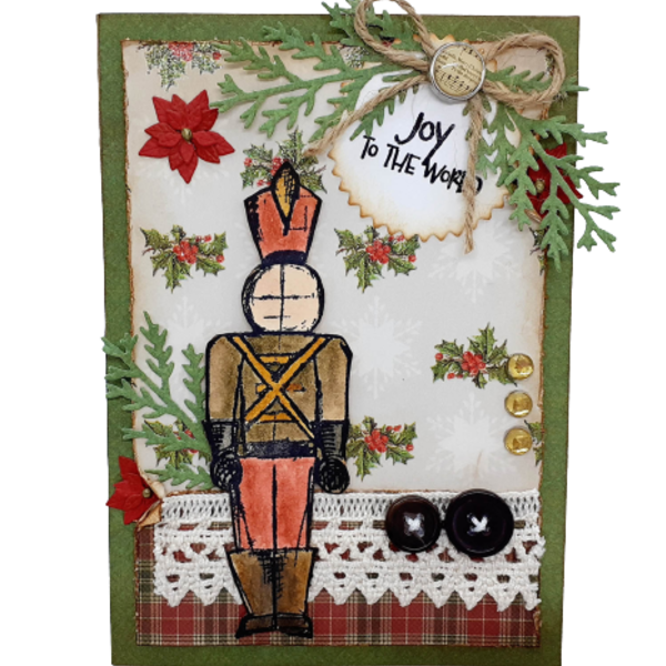 Χριστουγεννιάτικη κάρτα - Μολυβένιος στρατιώτης - κάρτα ευχών, ευχετήριες κάρτες