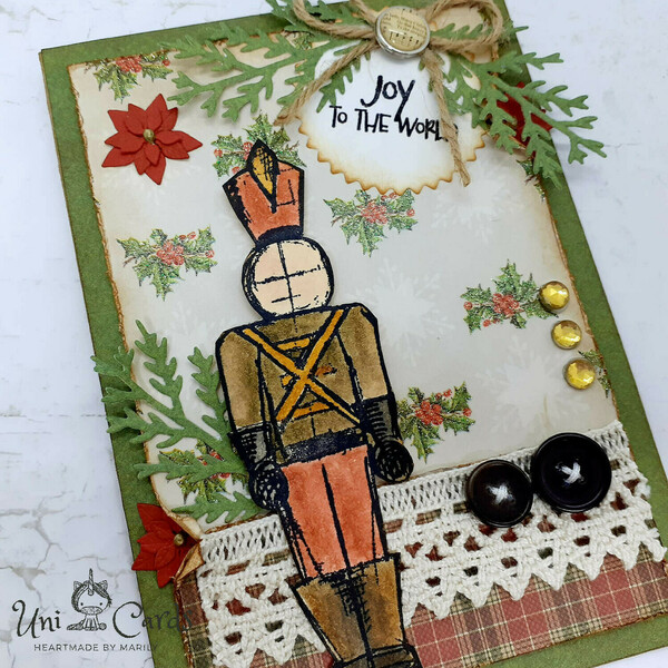 Χριστουγεννιάτικη κάρτα - Μολυβένιος στρατιώτης - κάρτα ευχών, ευχετήριες κάρτες - 3