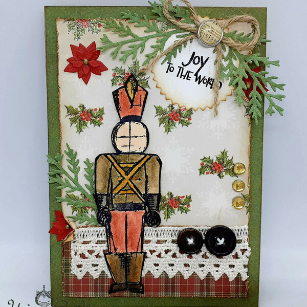 Χριστουγεννιάτικη κάρτα - Μολυβένιος στρατιώτης - κάρτα ευχών, ευχετήριες κάρτες - 4