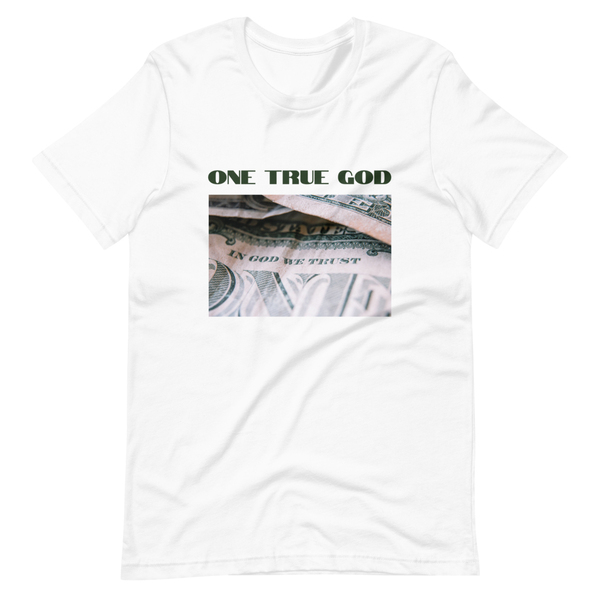 ONE TRUE GOD unisex κοντομάνικη μπλούζα - βαμβάκι, unisex