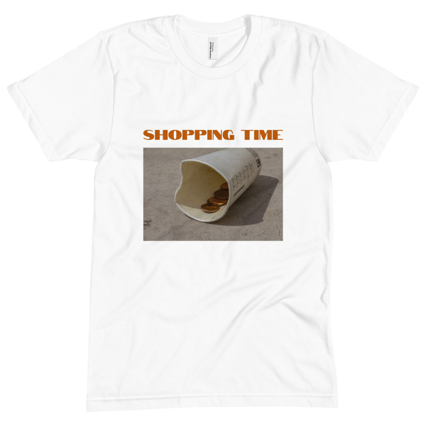 SHOPPING TIME unisex κοντομάνικη μπλούζα - βαμβάκι, unisex