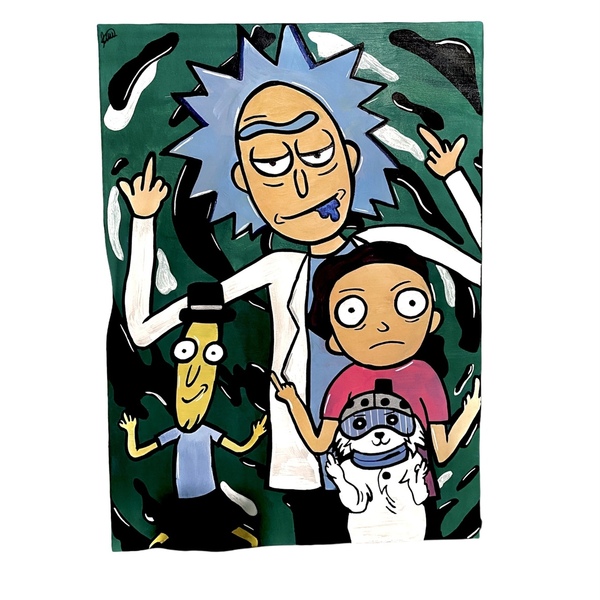Rick and Morty - πίνακες & κάδρα, πίνακες ζωγραφικής