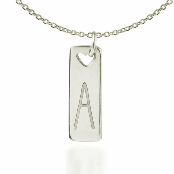 Κολιέ Μονόγραμμα Αρχικό Α με Αλυσίδα Ασήμι 925 - charms, επιχρυσωμένα, ασήμι 925, όνομα - μονόγραμμα, κοντά, προσωποποιημένα - 5