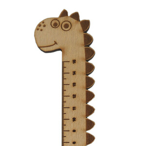 Ξύλινος χάρακας δεινόσαυρος - ξύλο, σχολικό