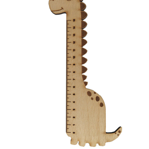 Ξύλινος χάρακας δεινόσαυρος - ξύλο, σχολικό - 2