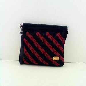 flex μοναδικό δίχρωμο τσαντάκι- πορτοφόλι 2 - clutch, χειρός, πλεκτές τσάντες, βραδινές, μικρές