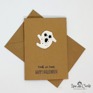 Κάρτες με πλεκτά σχέδια Halloween - γενέθλια, halloween, κολοκύθα - 3