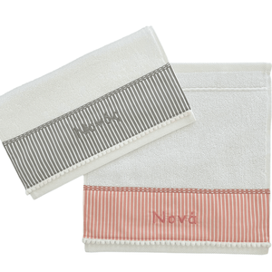 Σετ βαμβακερές πετσέτες χειρός Νονά-Νονός 30x30cm - λευκά είδη, νονά, δώρο για νονό, πετσέτες, προσωποποιημένα
