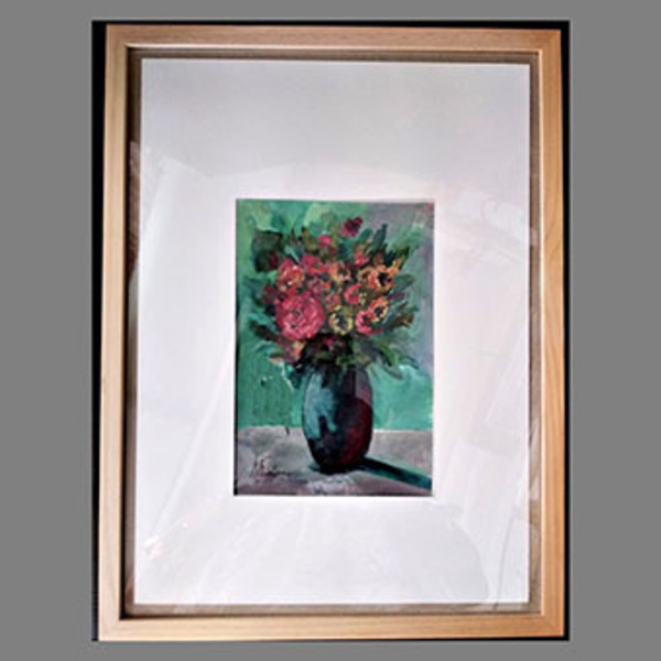 Βάζο με λουλούδια - πίνακες & κάδρα, πίνακες ζωγραφικής - 3