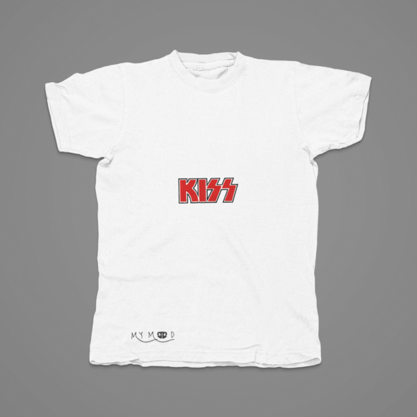Βαμβακερό μπλουζάκι με κεντητό σχέδιο rock band KISS - βαμβάκι, κεντητά, δώρο, halloween - 4