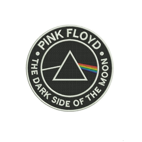 Βαμβακερό μπλουζάκι με κεντητό σχέδιο music band Pink Floyd - βαμβάκι, κεντητά, δώρο, halloween - 3