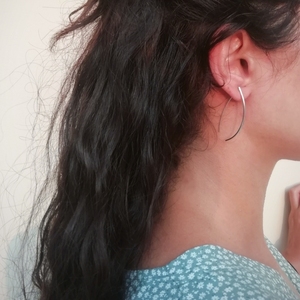 Ασημένια σκουλαρίκια Donna Earrings - ασήμι, επιχρυσωμένα, ασήμι 925, κρεμαστά - 2