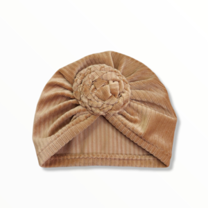 Τουρμπάνι ζερσει βελουτέ καμηλό - τουρμπάνι, turban, headbands